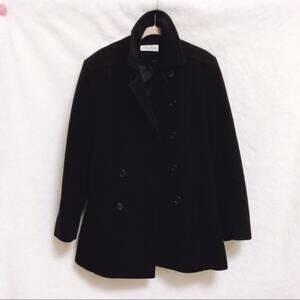 Calvin Klein Women Merino Wool Black Jacket